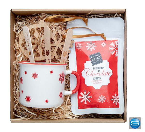 Heiße Schokolade Geschenkset mit Ihrem Logo veredeln