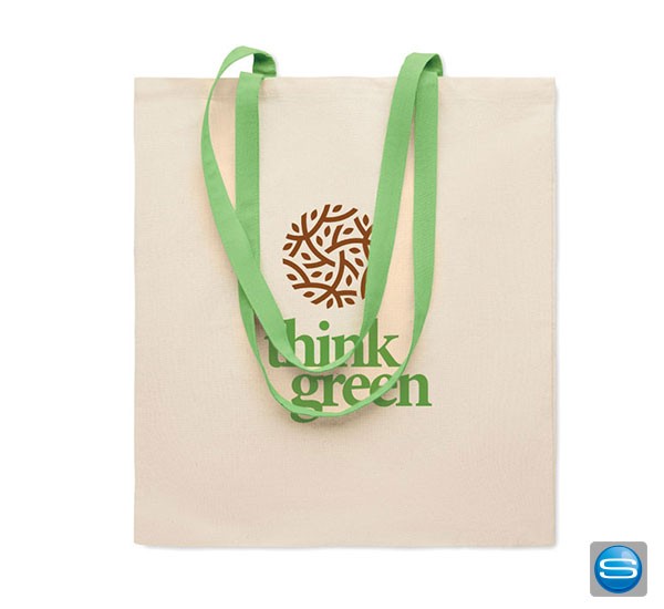 Bestickbare Einkaufstasche aus Baumwolle als Werbeartikel