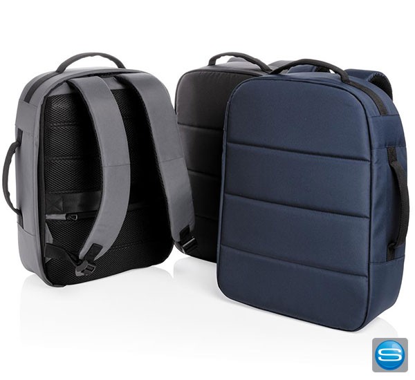AWARE™ RPET Anti-Diebstahl Laptop-Rucksack mit Logo