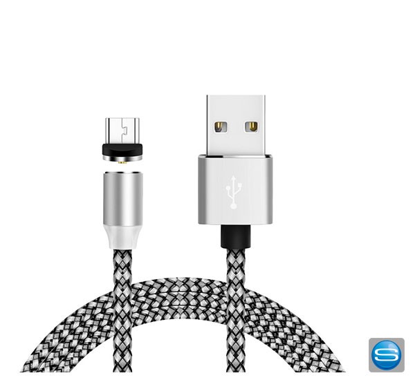 3in1 Ladekabel mit wechselbaren magnetischen Anschlüssen als Give Away mit Logo gravieren