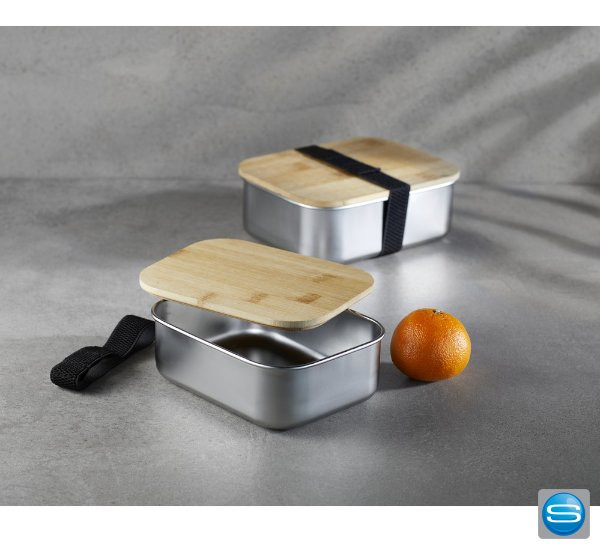 Lunchbox aus Edelstahl als Werbeträger