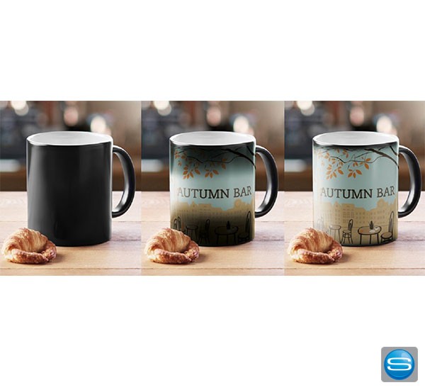 Zaubertasse individuell mit Ihrem Logo bedrucken