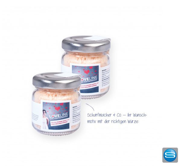 BACKOFEN Gourmetsalz Mini-Glas mit Ihrem Logo