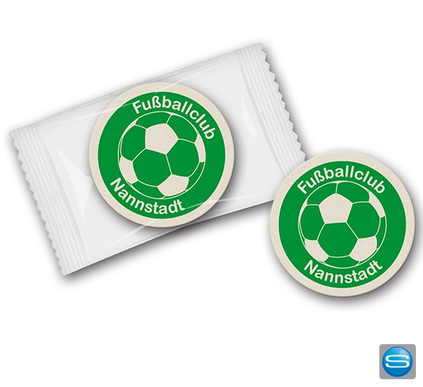 Esspapier bedrucken - Oblaten rund mit Logodruck