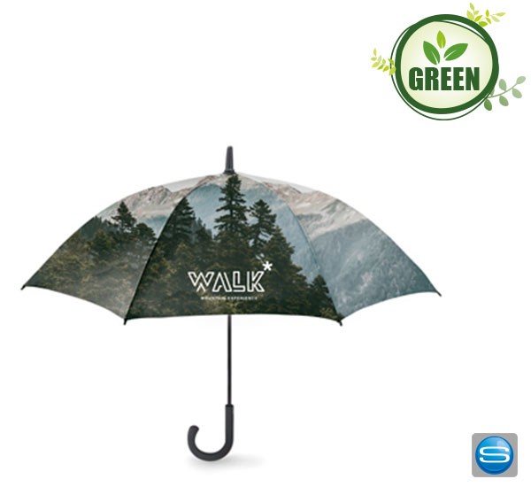 Nachhaltiger Automatikschirm mit Allover-Druck