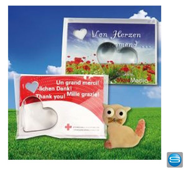 Herz-Keksausstecher als liebevolles Werbegeschenk