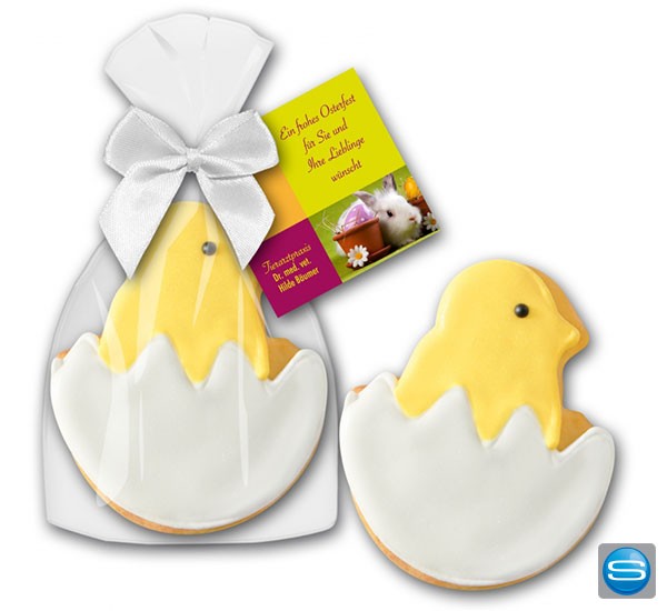 Knusprige Küken Cookies mit Hangtag