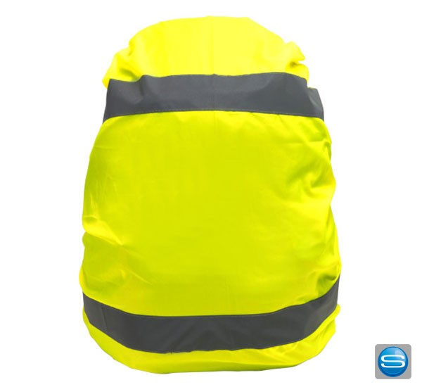 Regenschutz für Rucksäcke mit Reflektorstreifen