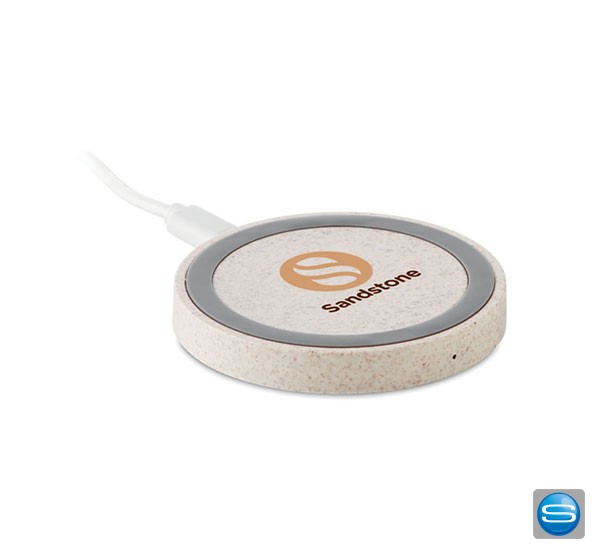 Induktives Ladepad aus Weizenstroh individuell bedruckbar