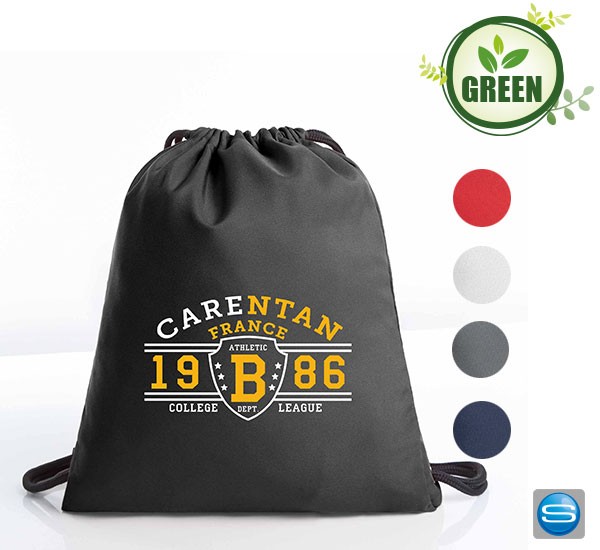 Halfar Turnbeutel aus recycelten Flaschen mit Logodruck