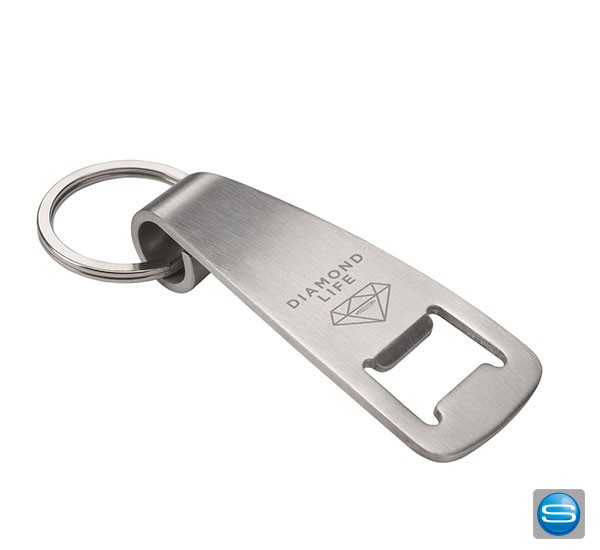 Schlüsselanhänger mit Flaschenöffner als Werbeartikel