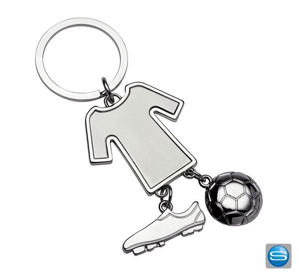 Edler Schlüsselanhänger für Fussballfans mit Logodruck