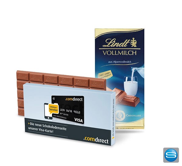 Lindt Schokolade mit Logodruck