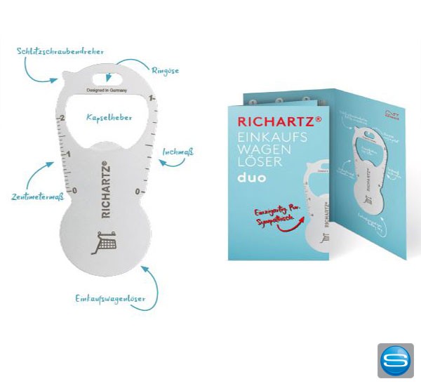 RICHARTZ Einkaufswagenlöser duo mit Ihrem Logo gravieren