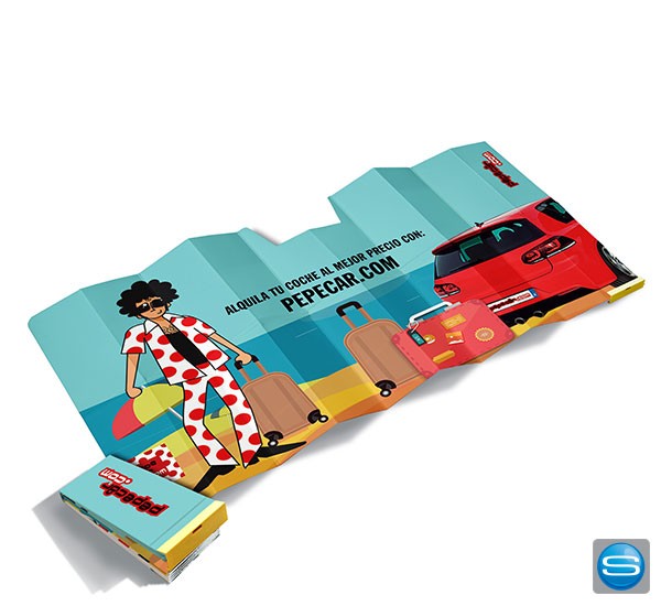 Sonnenblende aus Karton bedruckt mit Ihrer Werbung