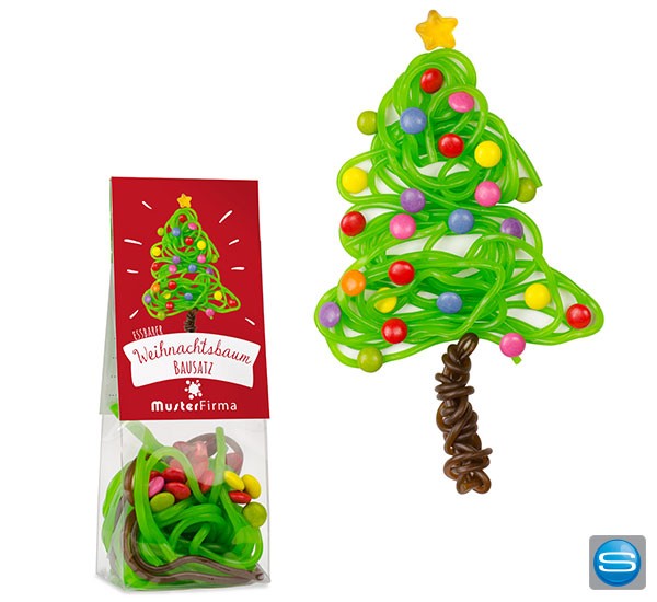 Essbarer Weihnachtsbaum mit bedruckbarer Karte