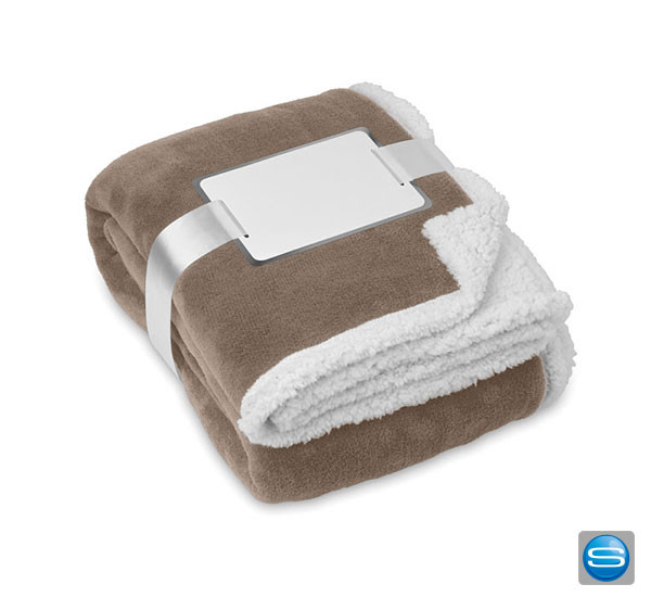 Flauschige Fleece Decke mit Ihrem Logo