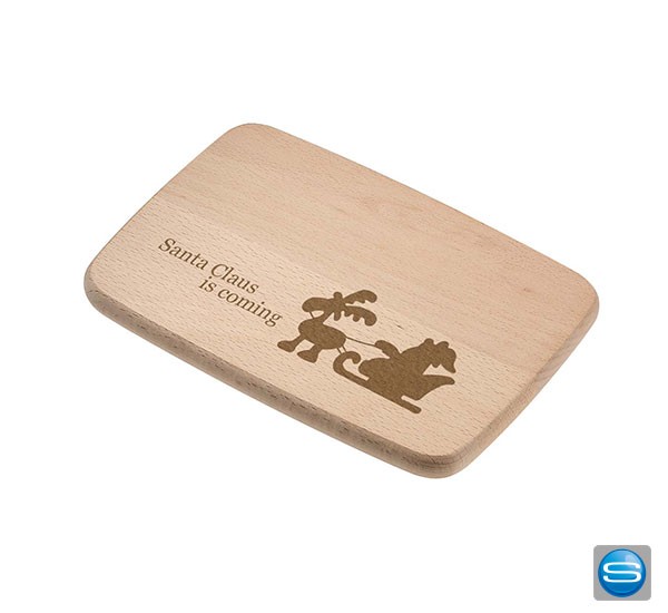 Holz Schneidebrettchen graviert mit Ihrer Werbung