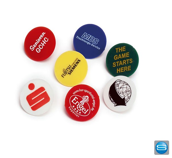 Ballmarker aus Kunststoff mit Ihrem Logo bedrucken