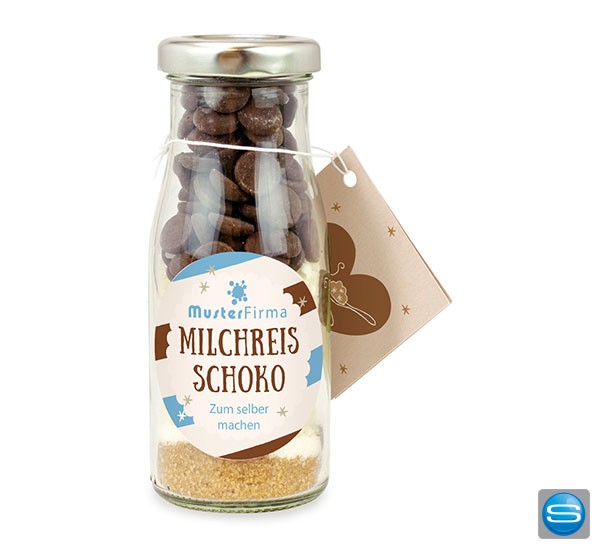 DIY Schoko Milchreis in der Flasche zum Selbermachen