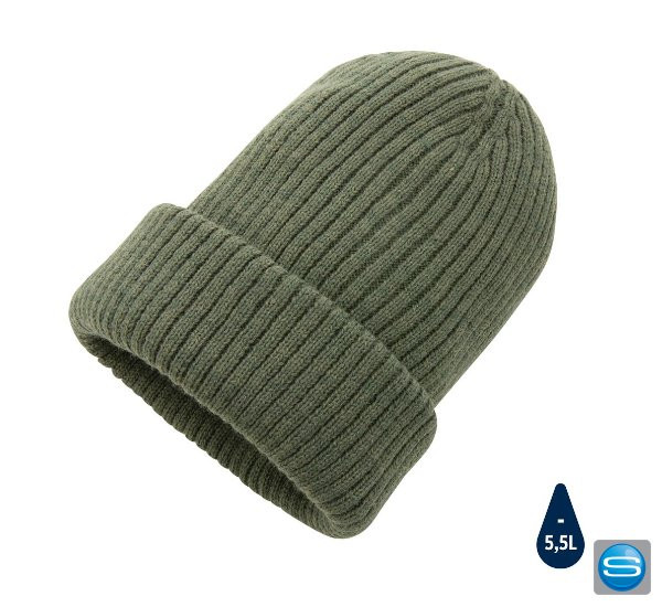 Doppelt gestrickte Mütze als Werbeartikel mit Ihrem Logo