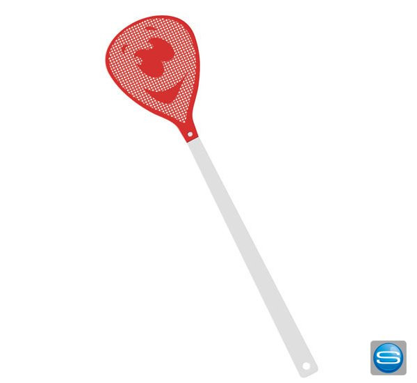 Smiley Fliegenklatsche als Werbegeschenk