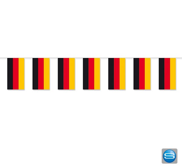 Fahnenketten in Länderfarben