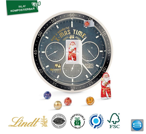 Runder Lindt Adventskalender individuell bedrucken