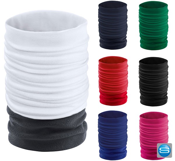 Schlauchschal mit Fleece als Werbemittel