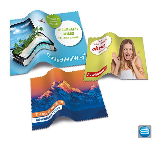 Microfasertuch - Brillenputztuch - Reinigungstuch mit Ihrem Logo bedrucken