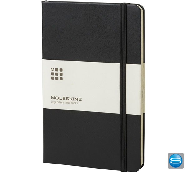 Moleskine Classic Hardcover Notizbuch Large liniert mit Ihrem Logo prägen
