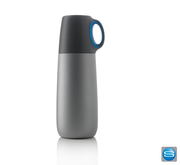 Thermoflasche mit Becher als hochwertiges Werbegeschenk