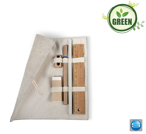 Mäppchen aus Jute und Baumwolle als Give Away mit Logo bedrucken