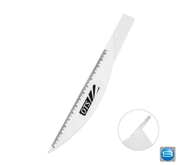 Brieföffner Lineal-Klinge als Werbegeschenk