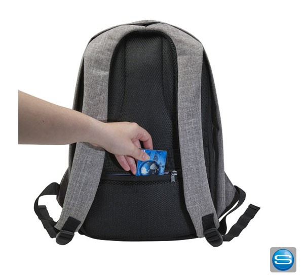 Antidiebstahl Rucksack zweifarbig mit Ihrem Logo