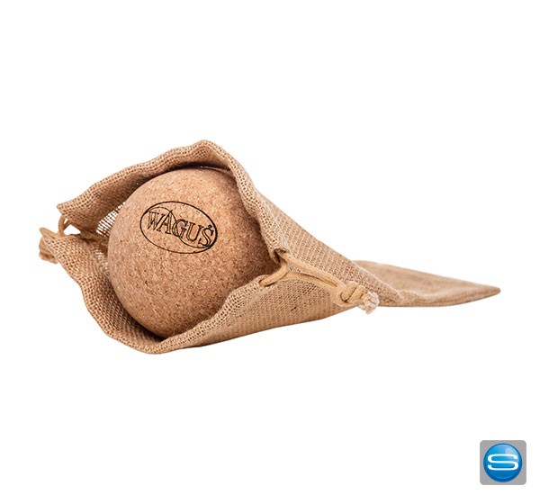 Korkball für Massage als Werbeträger mit Logodruck