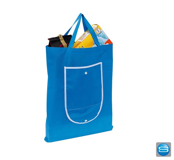 Zusammenfaltbare Einkaufstasche als Werbemittel