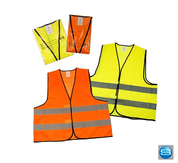 Warnweste Standard neon-gelb als Werbeartikel
