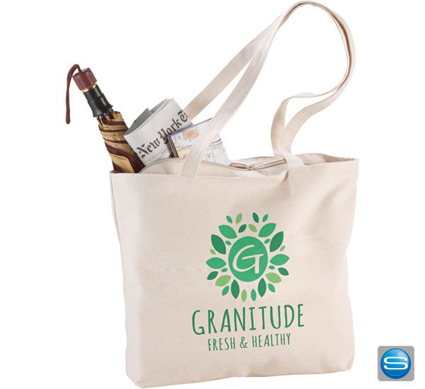 Tragetasche mit Reißverschluss als Werbemittel