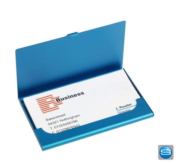 Schlichtes Visitenkarten-Etui gravieren oder bedrucken lassen