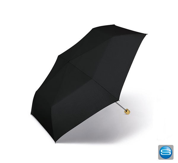 Taschenschirm mit edlem gravierbaren Holzgriff für Ihre Werbung