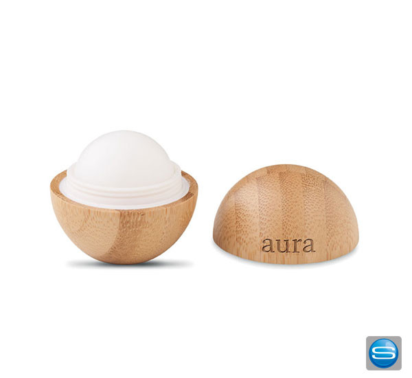 Lippenbalsam im Bambusgehäuse als Kundenpresent