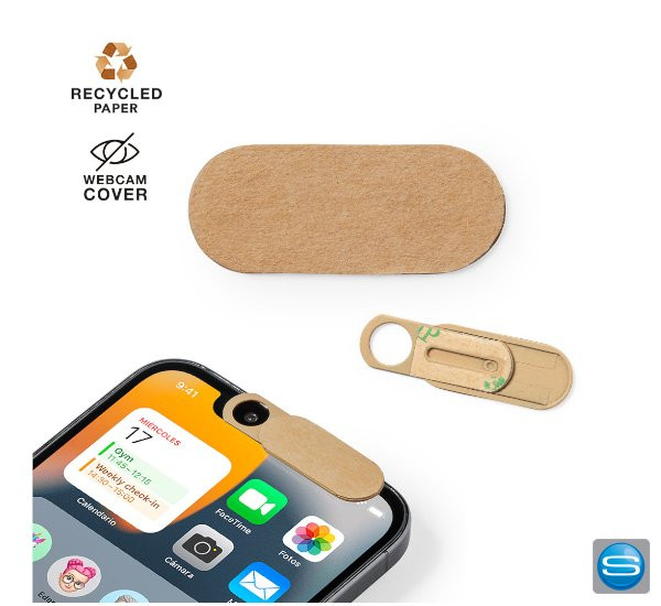 Webcamcover aus Recyclingpapier als Werbeartikel