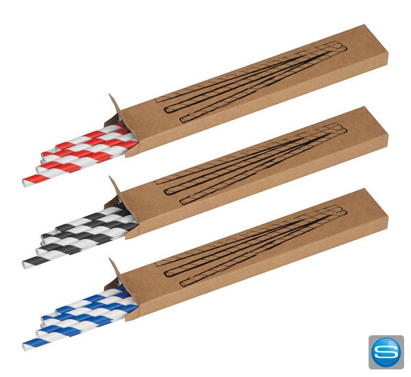 Papier-Strohhalme als nachhaltiges Werbegeschenk