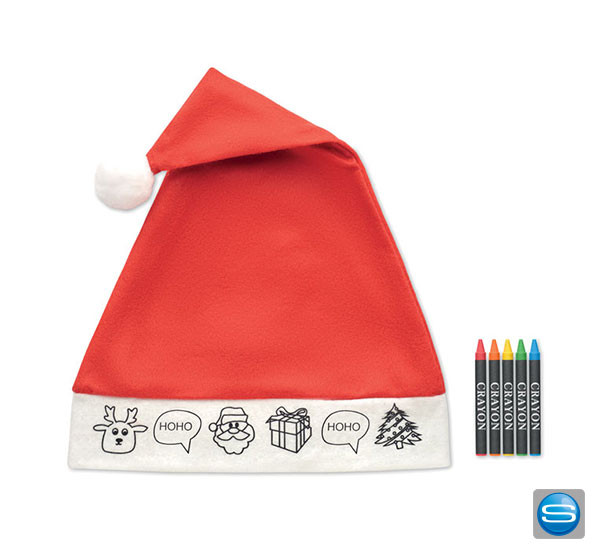 Weihnachtsmütze für Kinder mit Ihrem Firmenlogo