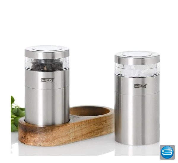 AdHoc Set Pfeffer- und Salzmühle Menage Molto mit Ihrem Logo