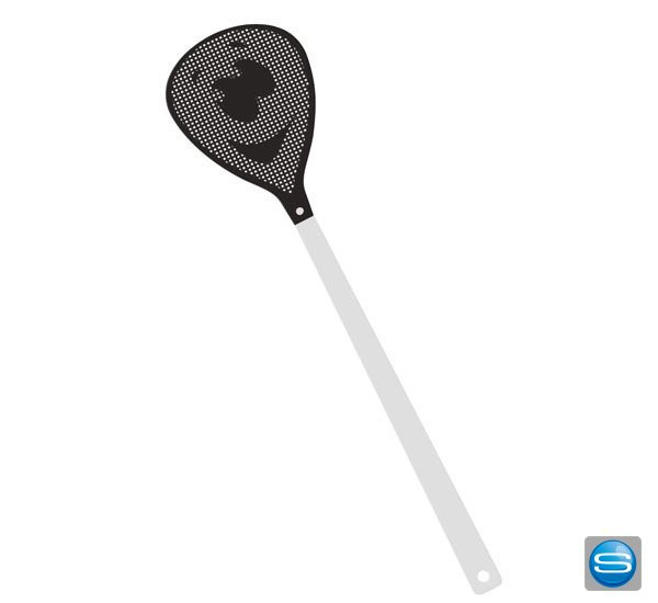 Smiley Fliegenklatsche als Werbegeschenk