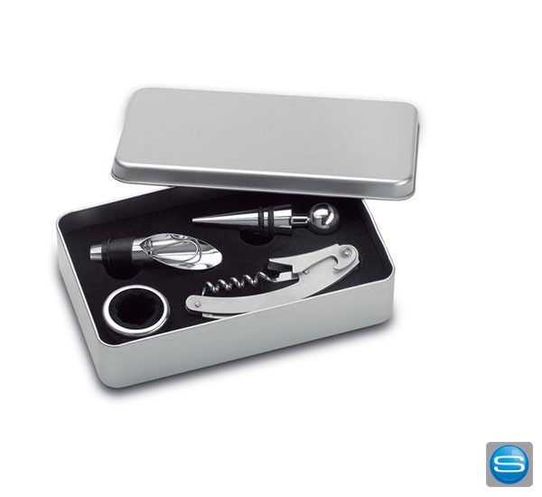 Weinset 4-teilig mit Ihrem Logo gravieren