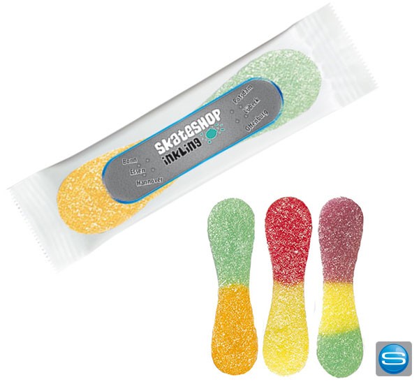 Saure Zungen als Werbesüßigkeit