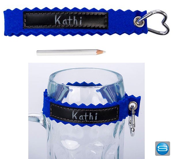 Maßkrugband LUMP mit Tafelfolie als Werbegeschenk